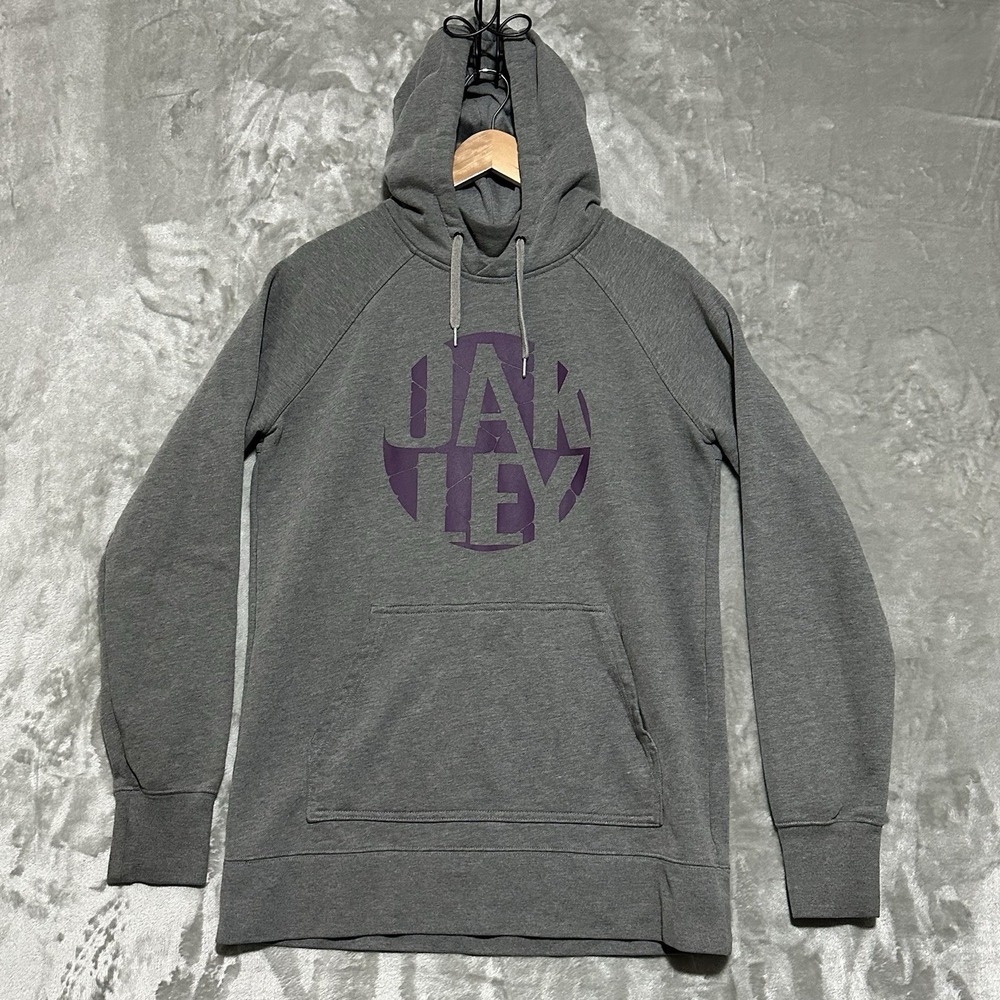 Oakley Womens Hydrophobic Pullover Hoodie Size M Gray Graphic Logo Athelisure